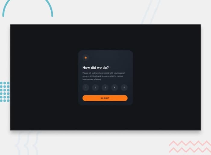 Interactive rating component