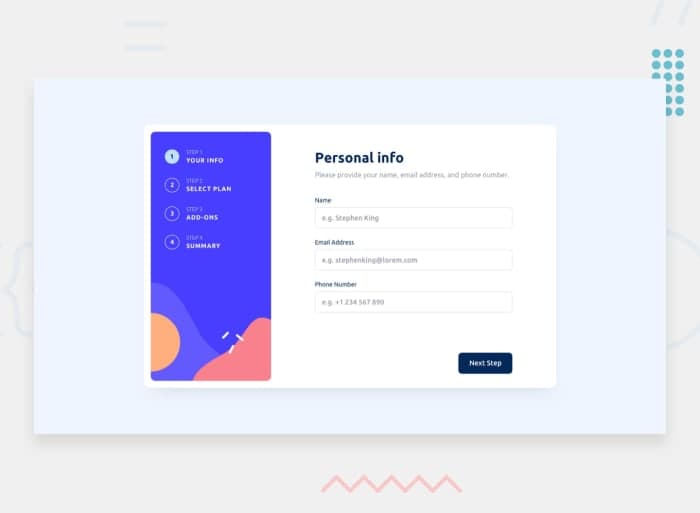 Multi-step form