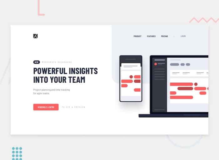 Project tracking intro component