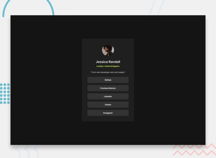 Social links profile