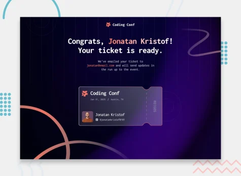 Conference ticket generator